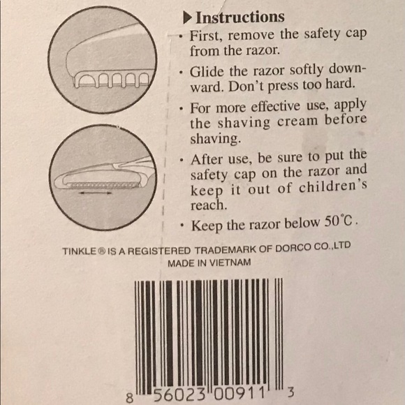 Tinkle Eyebrow Razor. 3 pack. - Picture 4 of 5